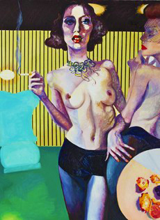 Today’s Scrambled Creatures, paintings by Heather Morgan